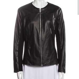 Black Soia & Kyo Leather Women's Jacket XL